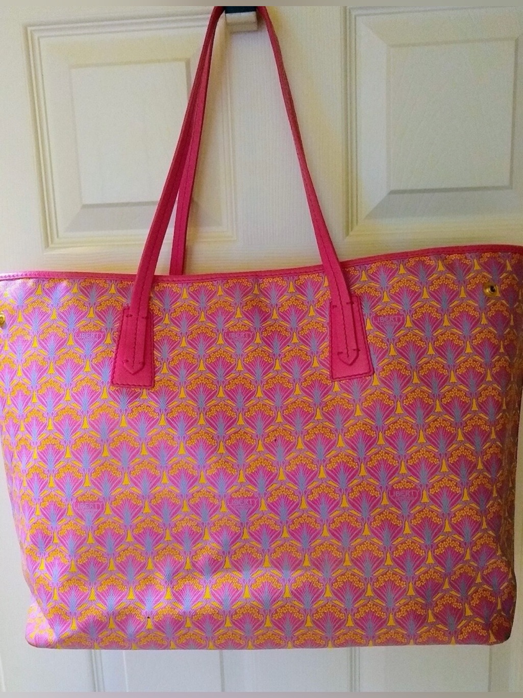 Liberty Of London Large Pink Marlborough Iphis Tote Bag Purse Handbag